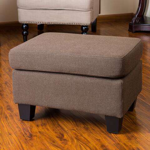 Rosella Fabric Ottoman by Christopher Knight Home