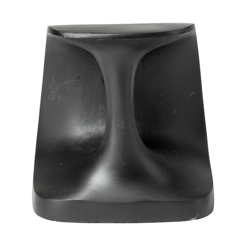 HomeRoots Set of Two 6" Black Metal Decorative Bookends - 6" H x 5.5" W x 7.5" D