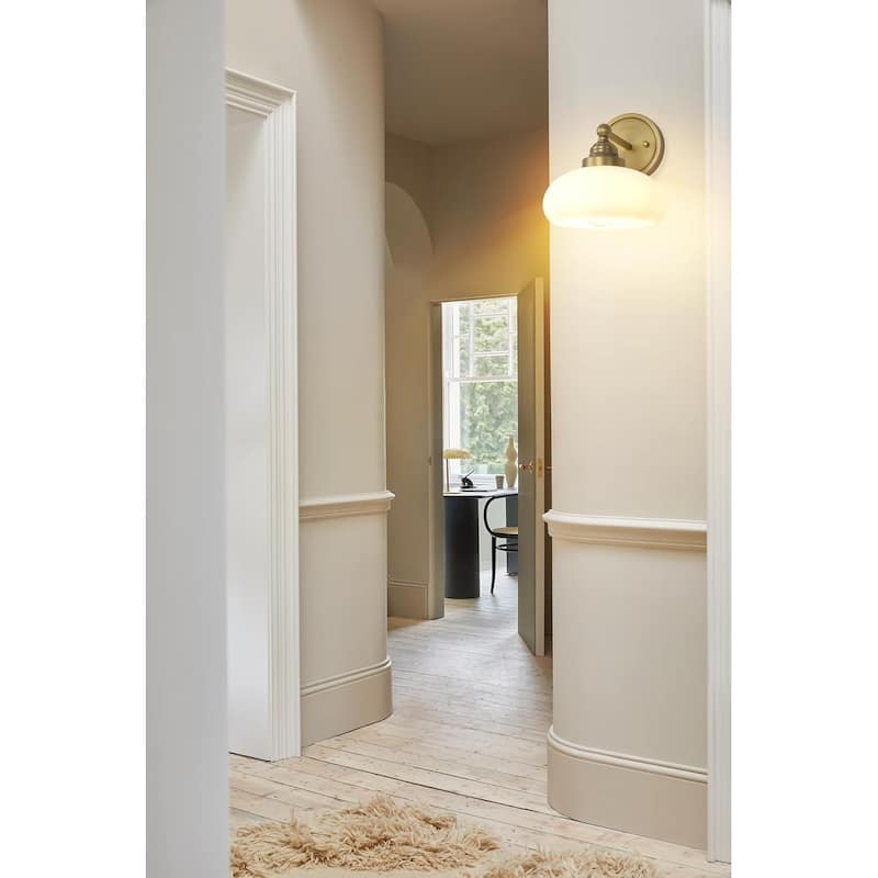 1-light vanity light antique stairwells light glass, metal wall light