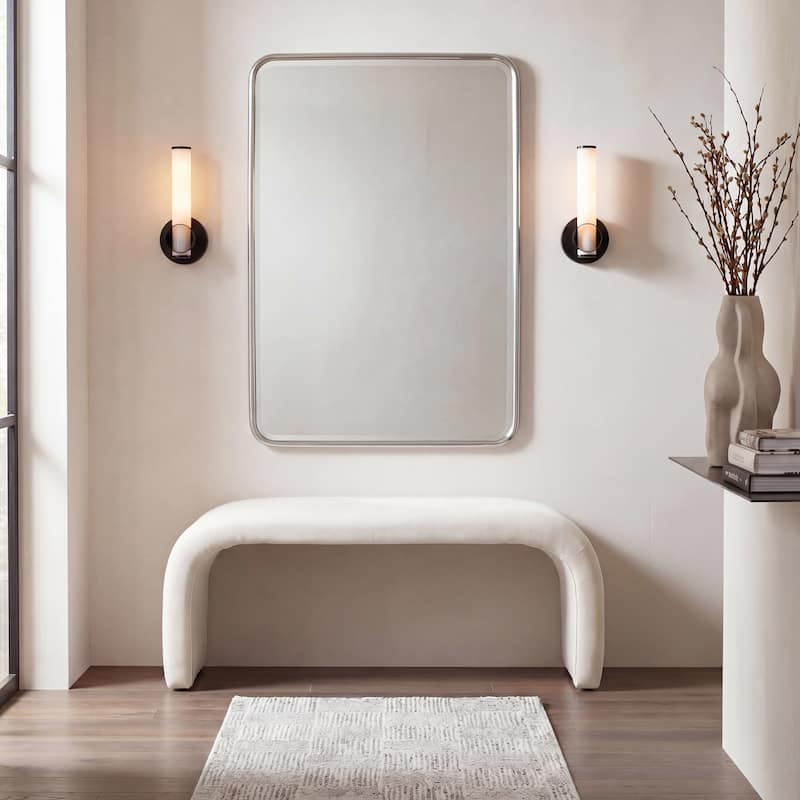 SAFAVIEH Margarett Modern Minimalist Glam Bench - 45" W x 18" D x 19" H - 45"W x 18"D x 19"H