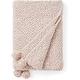 preview thumbnail 6 of 7, Cozy Potato® Pom Pom Yarn Knit Throw Blanket