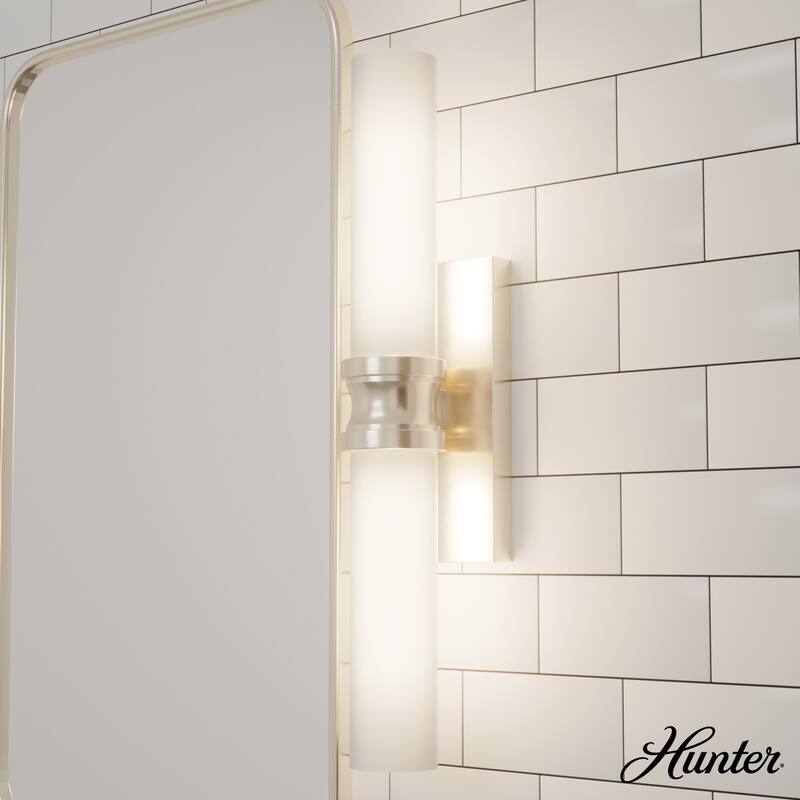 Hunter Lenlock Vanity Wall Light - Art Deco, Damp Rated