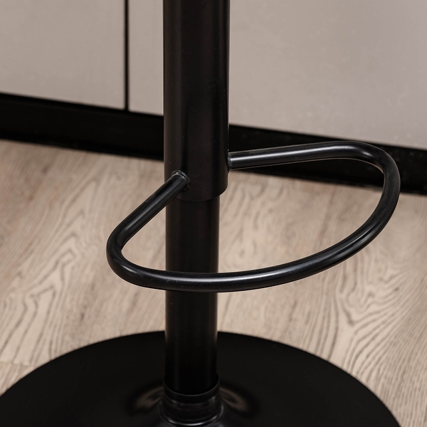 Glitzhome Mid-Century Height Adjustable Faux Leather Swivel Glitzhome Mid-Century Height Adjustable Faux Leather Swivel