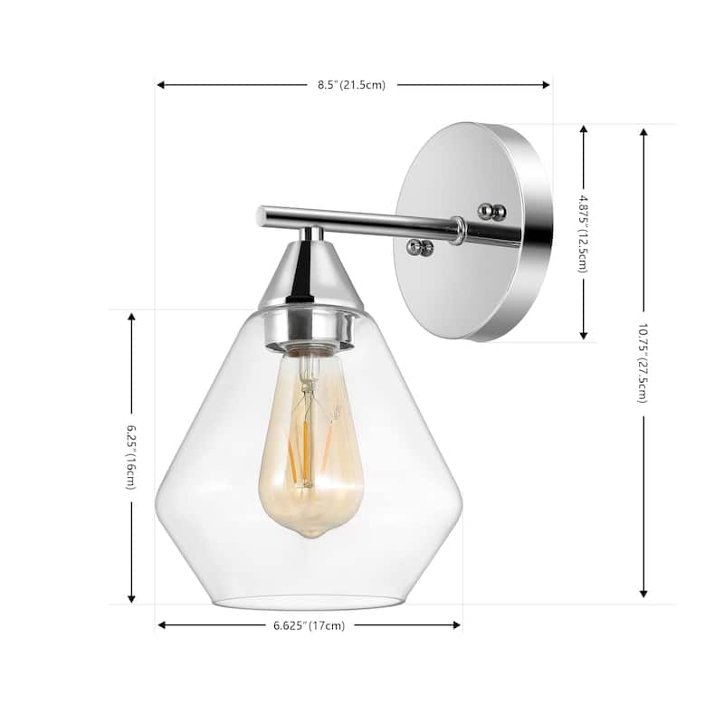 SAFAVIEH Lighting Annely 9-inch Wall Sconce (Set of 2) - 7 In. W x 9 In. D x 11 In. H - 7Wx9Dx11H