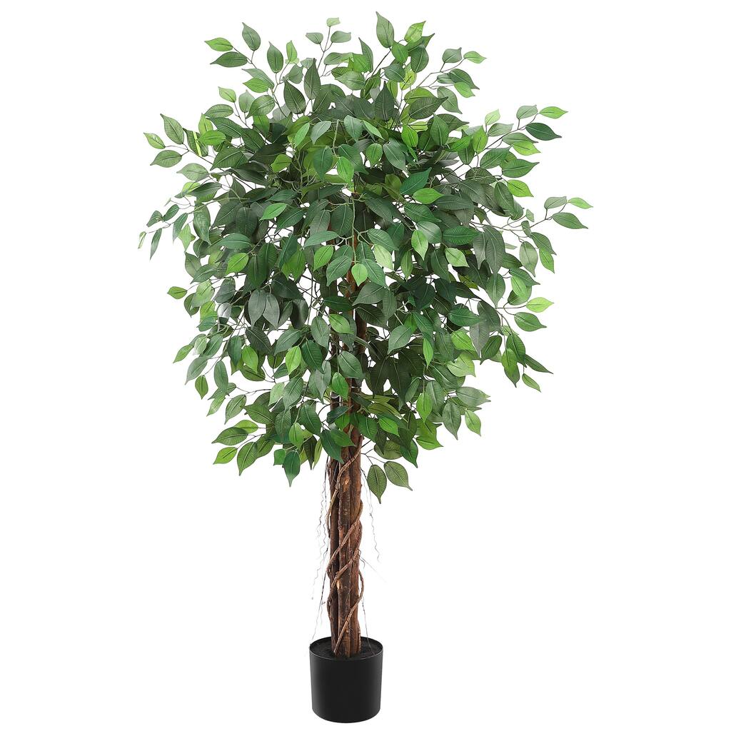 Artificial Ficus Tree for Office Bedroom Foyer Porch Decor - 5ft