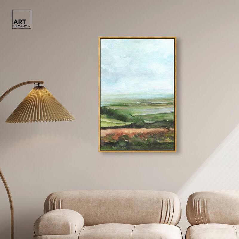 Watercolor Horizon Canvas by Art Remedy