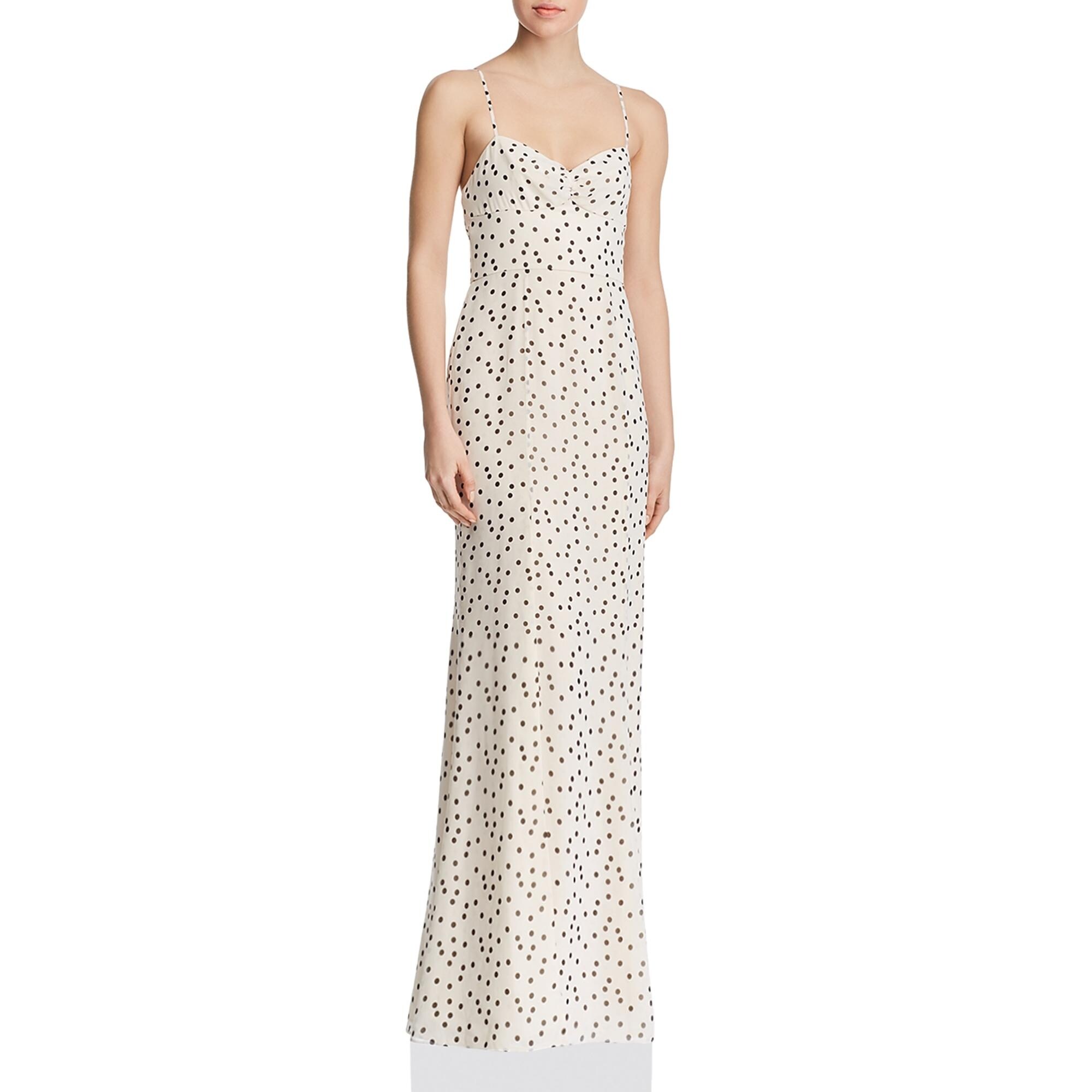 polka dot evening gown