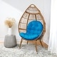 preview thumbnail 10 of 67, Humble + Haute Indoor Egg Chair Cushion (Cushion Only) 44 x 27 x 4 - Blue