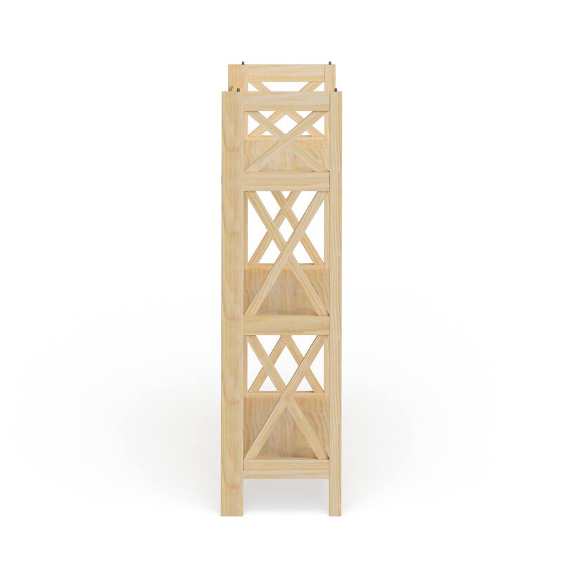 Copper Grove Jaborosa 3-shelf Folding Stackable Bookcase