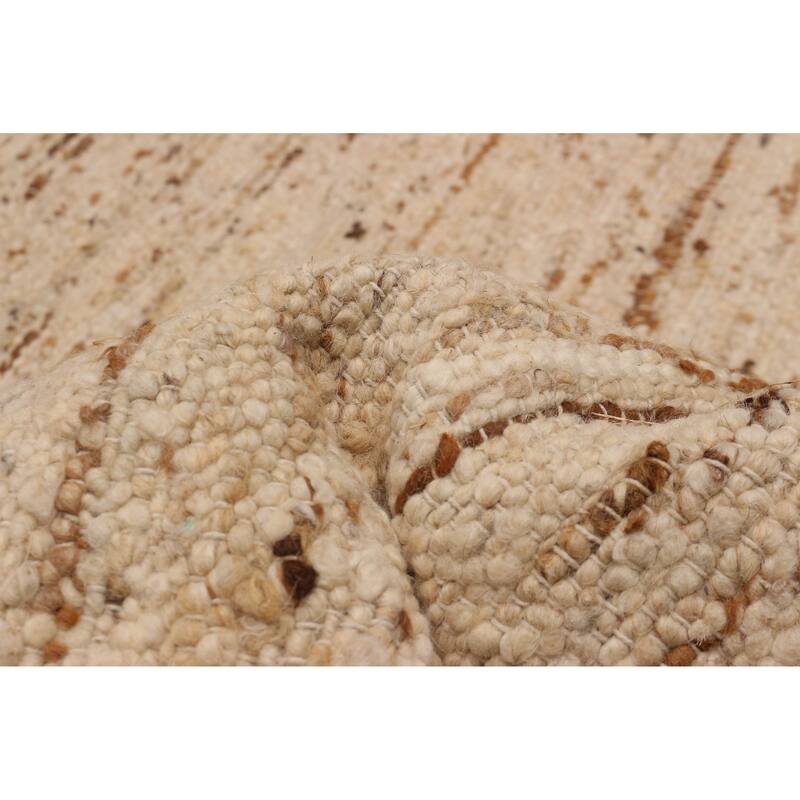 ECARPETGALLERY Hand Woven Zahara Ivory Dhurrie