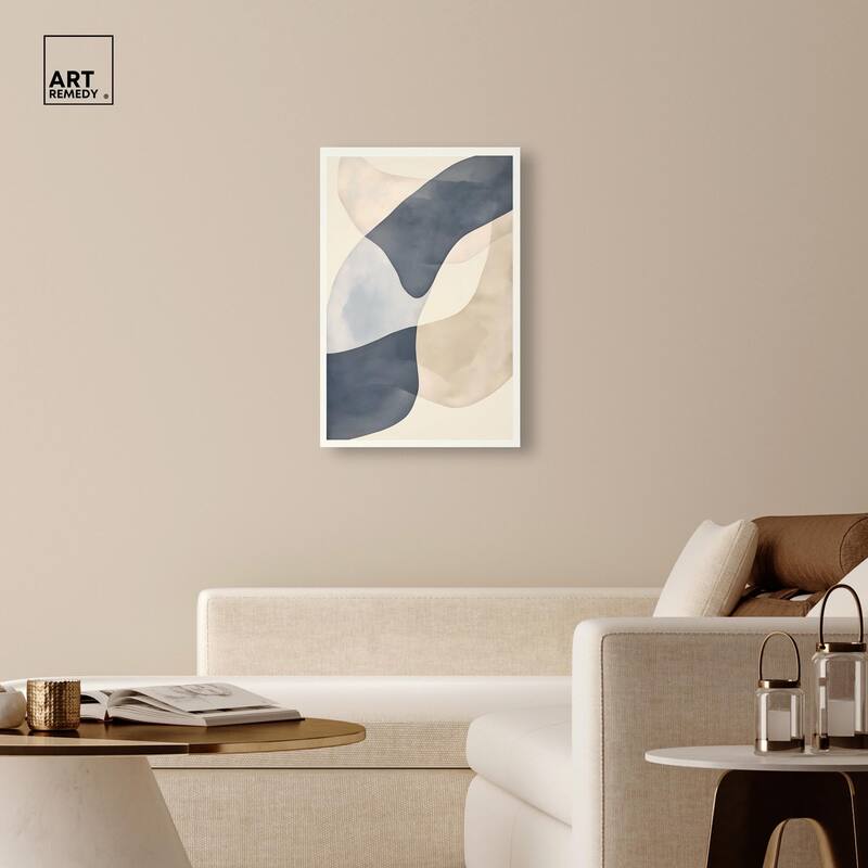 Organic Ovals Canvas by Art Remedy, Gallery Wrapped