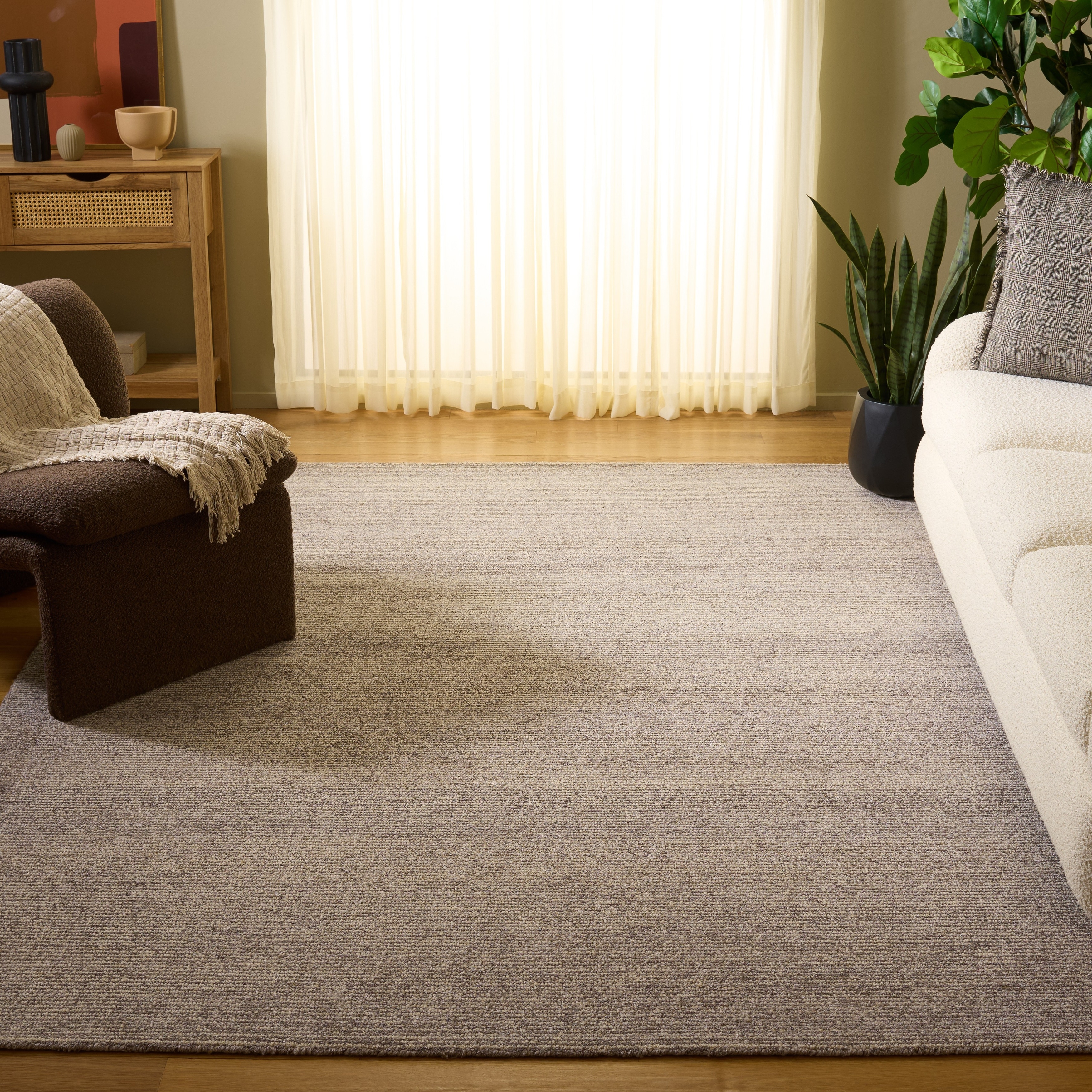 SAFAVIEH Handmade Himalaya Color Frame Wool/ Viscose Rug