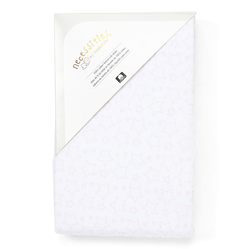 Baby Star Flannel Crib Sheet - N/A