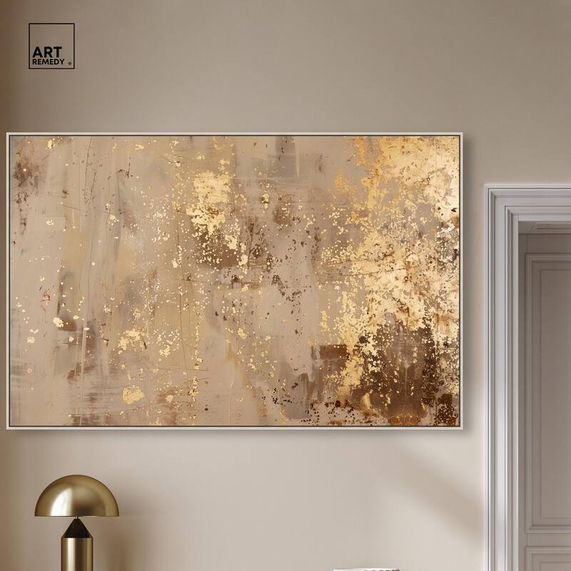Gilded Dust Canvas by Art Remedy