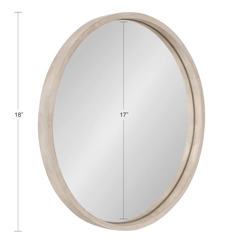 Kate and Laurel Valenti Round Framed Mirror