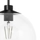 preview thumbnail 5 of 13, Hunter Xidane 1 Light Clear Glass Pendant or Semi-Flush Light - Kitchen Island, Dining Room, Entry - Glam, Contemporary
