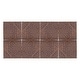 preview thumbnail 1 of 2, 4" x 4" Hammered Copper Tile with Diamond Design - Quantity 8 (T4DBD_PKG8)
