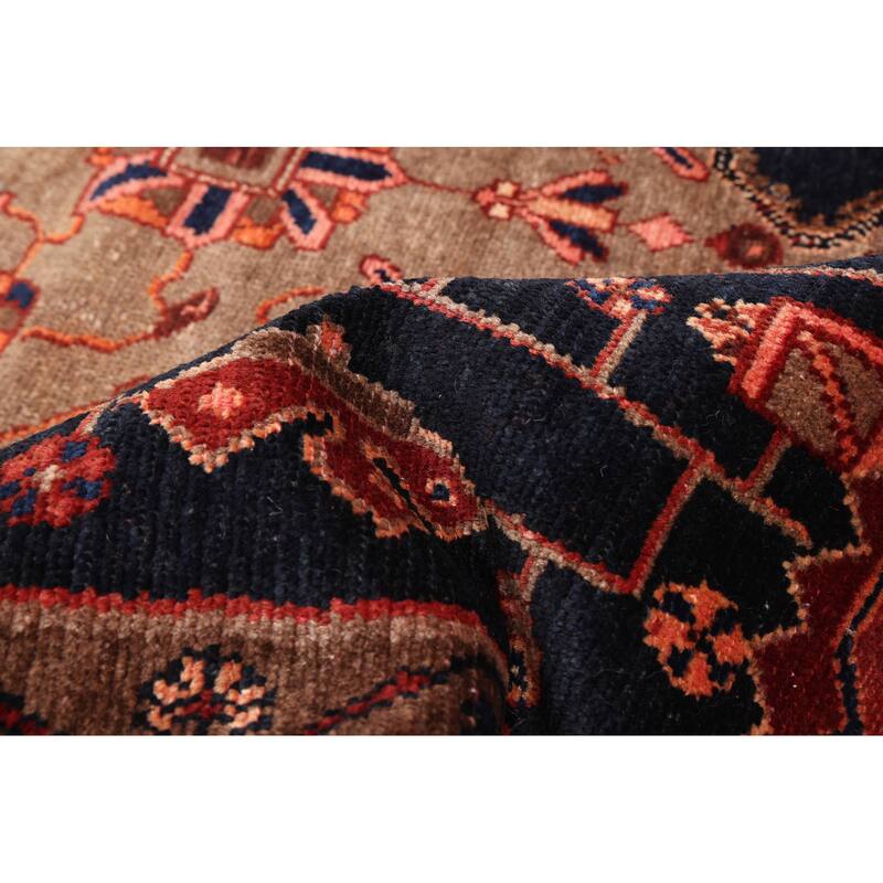 ECARPETGALLERY Hand-knotted Anatolian Vintage Dark Navy Wool Rug - 5'1 x 9'4