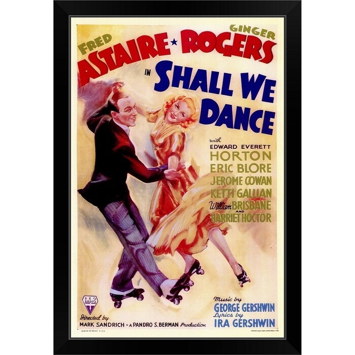 Shop Shall We Dance 1937 Black Framed Print On Sale Overstock