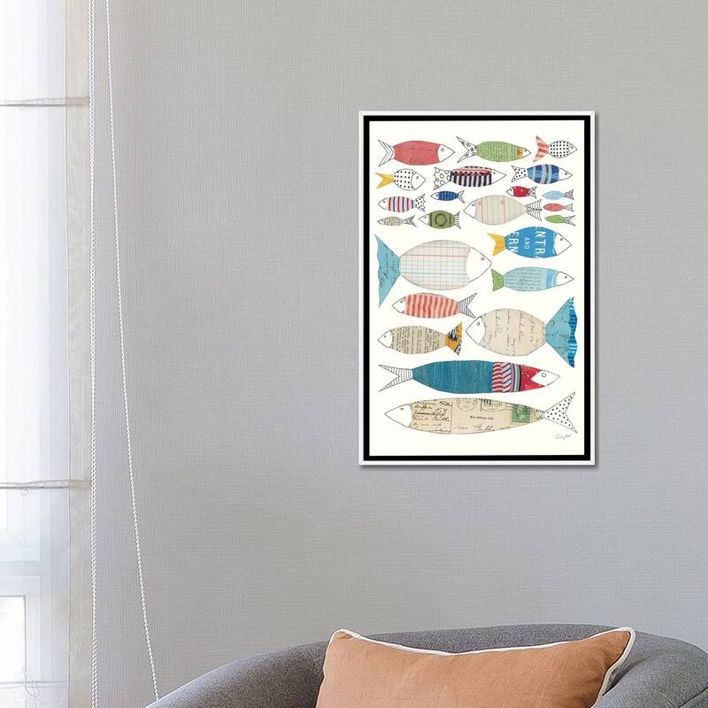 iCanvas "Wind And Waves VI" by Courtney Prahl Framed Canvas Print