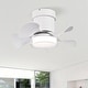 preview thumbnail 8 of 7, Ceiling Fan with 3 Color Temperatures Light and Remote Control DC Motor Powerful and low noise fan for Kitchen Bedroom