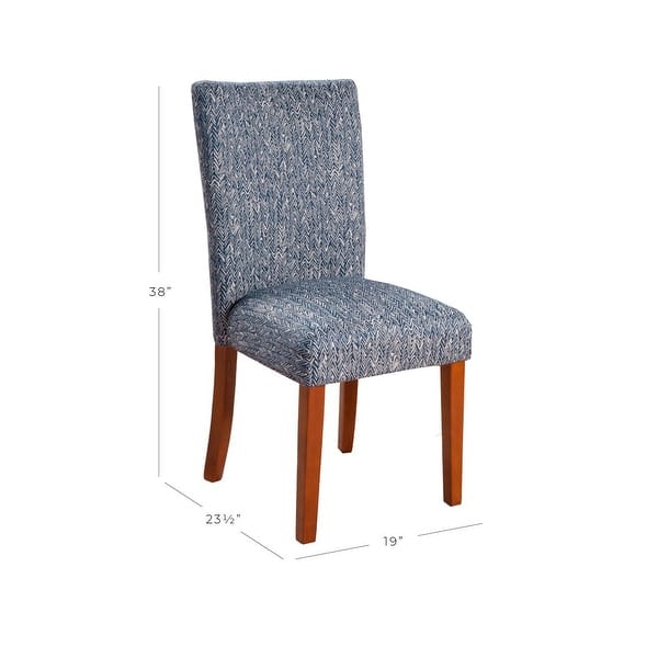 dimension image slide 2 of 3, HomePop Parson Dining Chair (Set of 2)