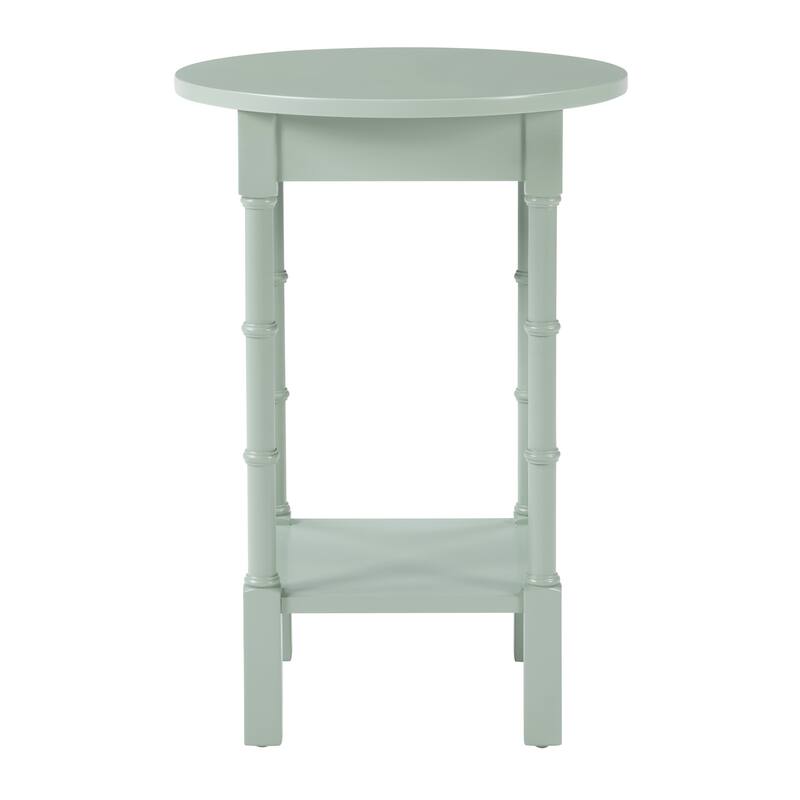 Golden Side Round Table Straight Legs