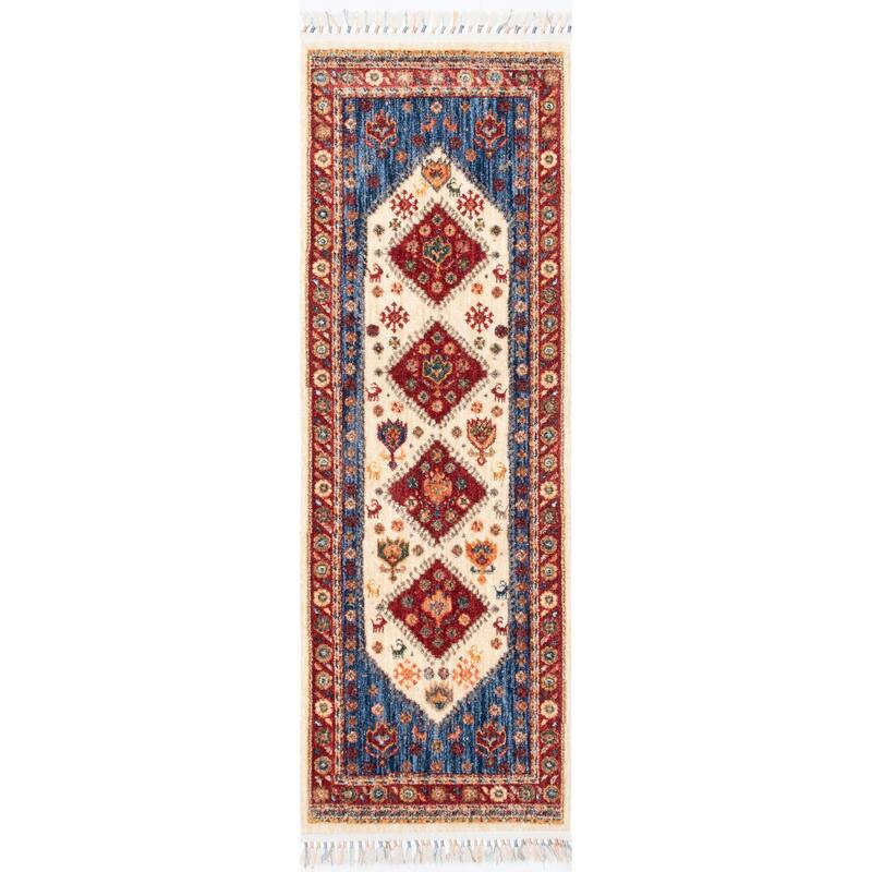 Nuloom Romee Medallion Tasseled Area Rug