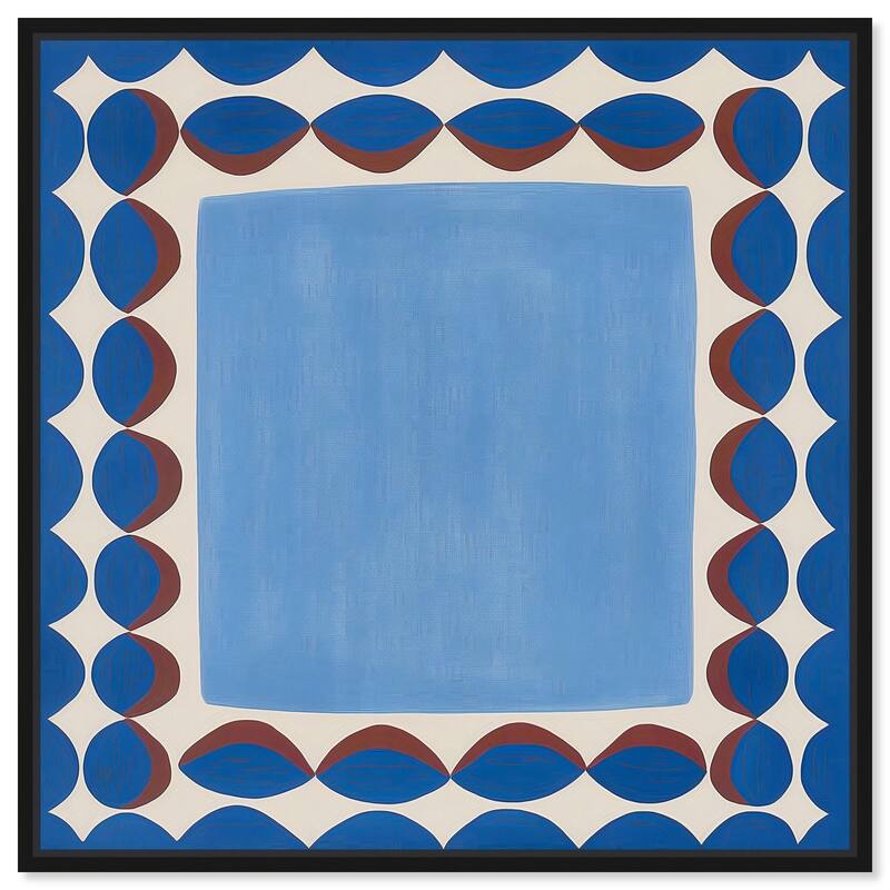 Framed in Color II Canvas by Art Remedy - Black - 40" x 40"