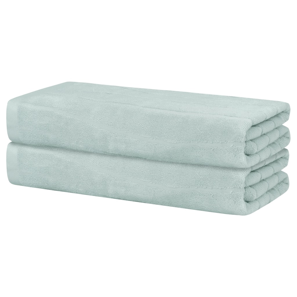 Cotton 2 Pcs Bath Towels, Light Weight and Highly Absorbent Towels for Bathroom, Gym, SPA, Yoga 28" x 56"