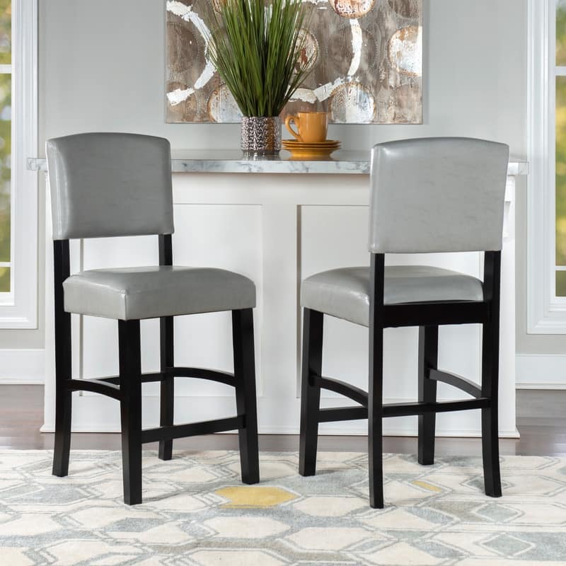 Monte Carlo Faux Leather 24.17-inch Counter Stool