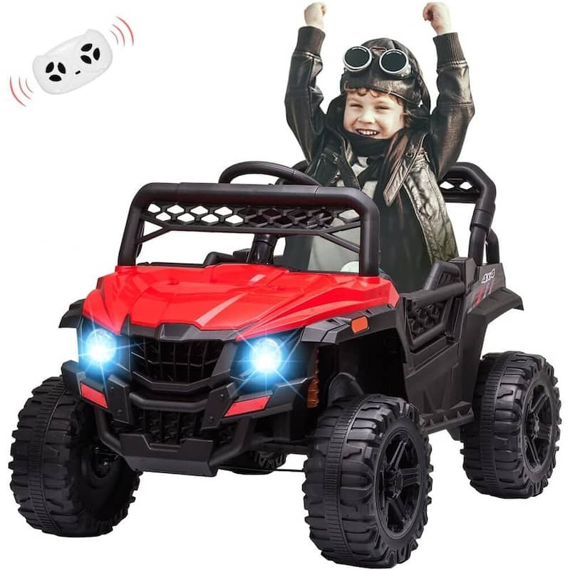 12V Ride On UTV, Kid Electric Powered Wheel Vehicle for Kids Gift - Red