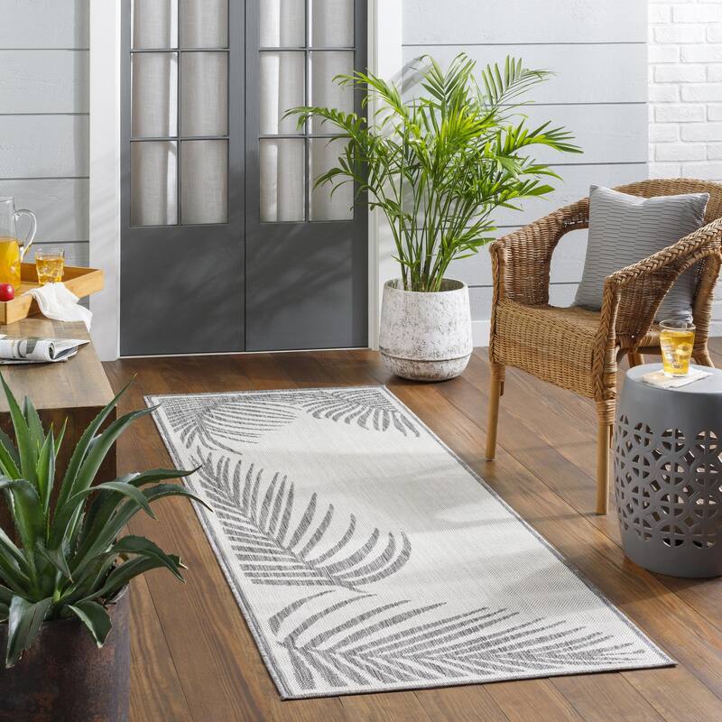 Livabliss Long Beach Outdoor Safe Tropical Area Rug