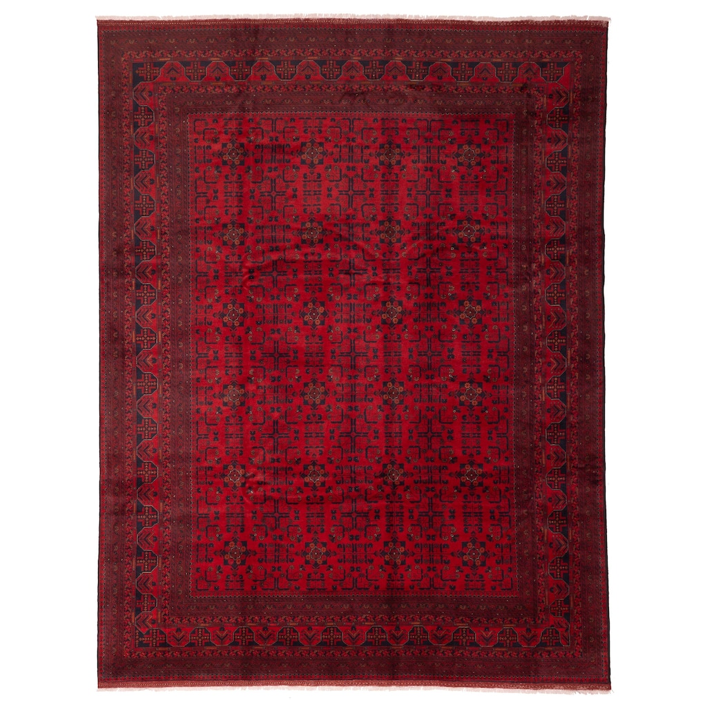 ECARPETGALLERY Hand-knotted Finest Khal Mohammadi Red Wool Rug - 10'0 x 12'10