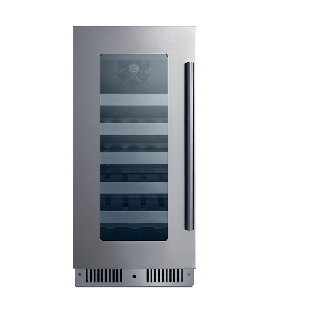 Summit CL155WC1LHD 15" Wide 20 Bottle Capacity Left Hinge Built-In