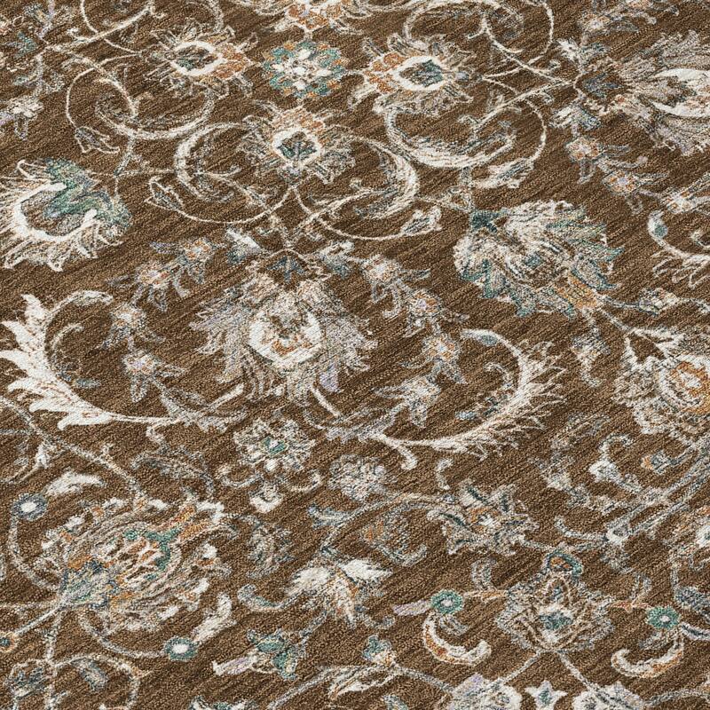 Machine Washable Indoor/ Outdoor Traditional Arvada Chantille Rug