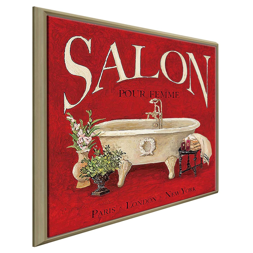 "Salon Pour Femme" Print on Floating Canvas