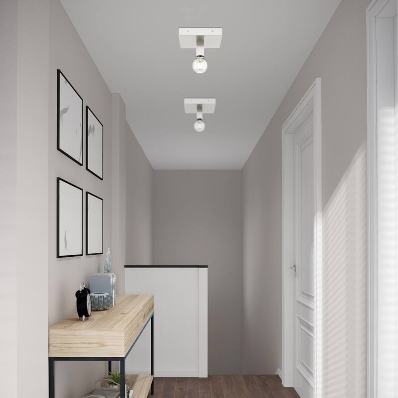 Livex Lighting Solna Single Light 9" Wide Flush Mount Ceiling Fixture