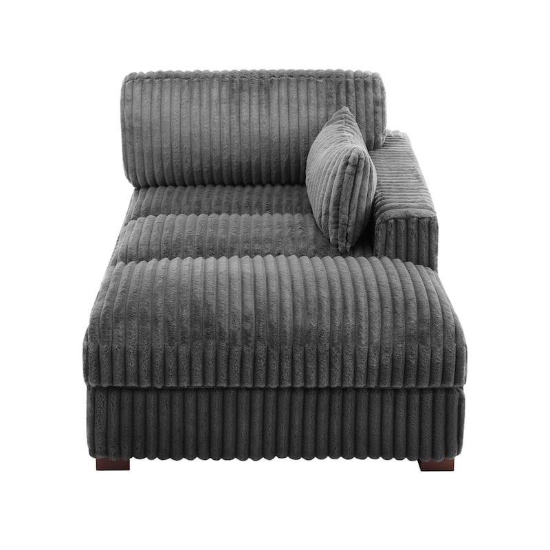 Oversized L-Shape Upholstered Chaise Lounge Sofa Couch