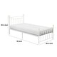 preview thumbnail 5 of 3, Twin Platform Bed with Open Slatted Frame and Ball Finials