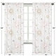 preview thumbnail 5 of 3, Sweet Jojo Designs Pink, Gold and Grey Star and Moon Celestial Collection 84-inch Window Treatment Curtain Panel Pair