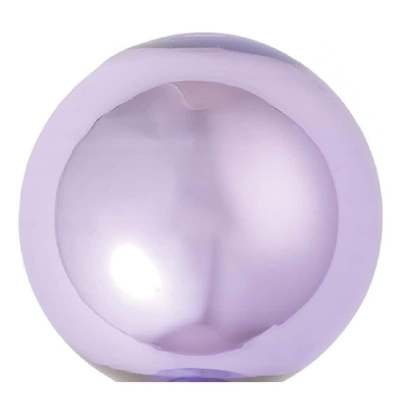 Shiny Glass Christmas Ball Ornaments - 4" (100mm) - Lavender Purple- 6ct