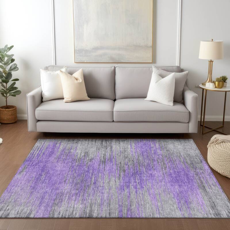 Machine Washable Indoor/ Outdoor Chantille Modern Ombre Rug