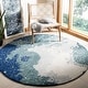 preview thumbnail 4 of 25, SAFAVIEH Handmade Soho Cisca Abstract N.Z. Wool Rug 6' Round - Blue/Multi - Round