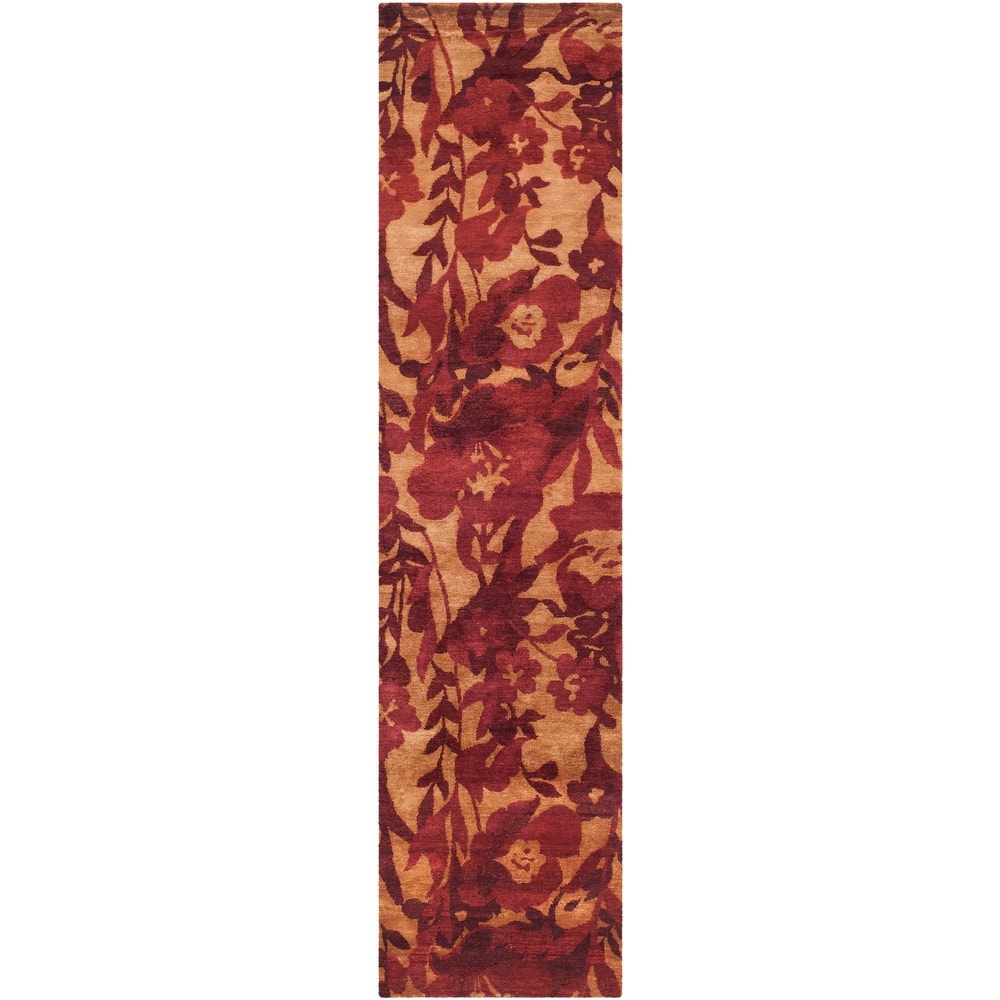 SAFAVIEH Couture Hand-knotted Tibetan Soniya Modern Wool Rug