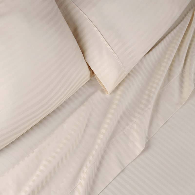 Superior Gyda Deep Pocket 400-Thread Count Striped Egyptian Cotton Sheets