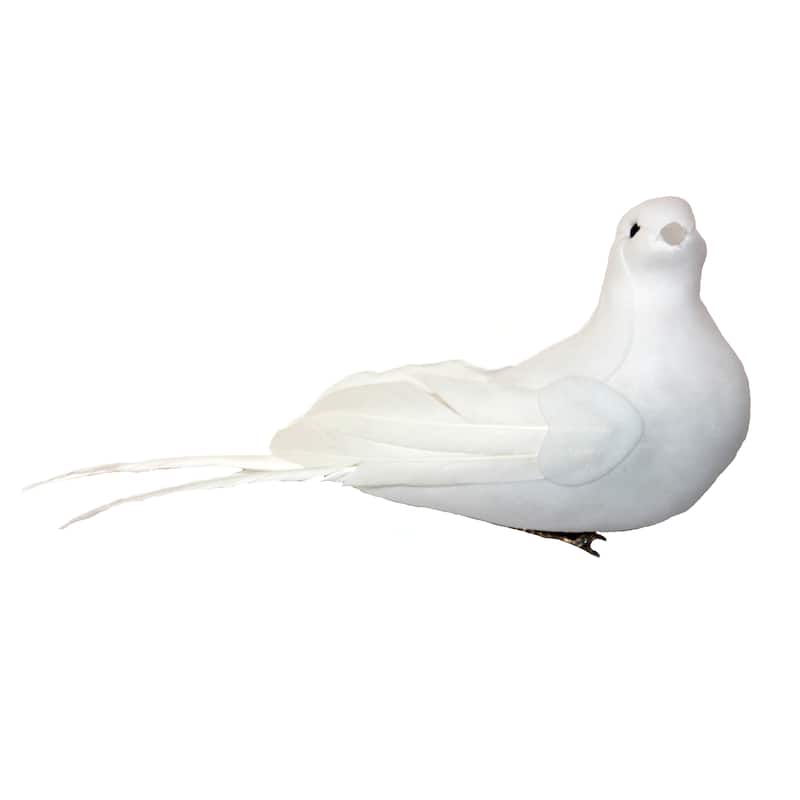7" Artificial Christmas White Dove, Set of 6 - 7