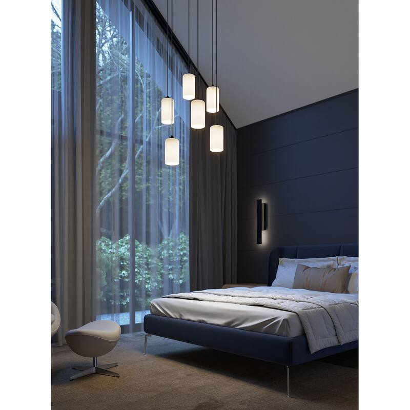 AFX LEOP0412MBRND6 Leo 6 Light 24" Wide Multi Light Pendant