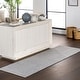 preview thumbnail 10 of 18, Home Conservatory Optic Diamond Handwoven Cotton Area Rug 2'6" x 8' Runner - Grey - Runner