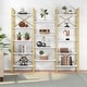preview thumbnail 52 of 60, Large Triple Wide 5-Shelf Etagere Bookcase